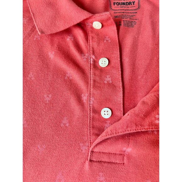 The Foundry Supply Co. Mens 3XLT Sport Shirt Salmon Cotton & Recycled Polyester - Picture 4 of 6